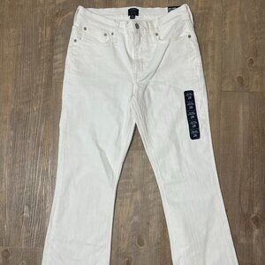 NWT! J.Crew Mid Rise Flare Crop Size 28